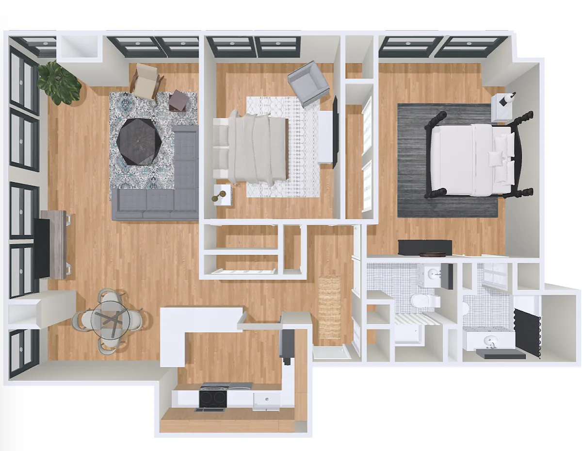 Floor plan 2bd/2b A