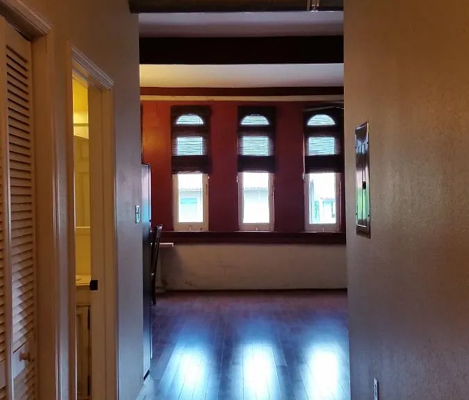 Large Windows bring in plenty of natural light