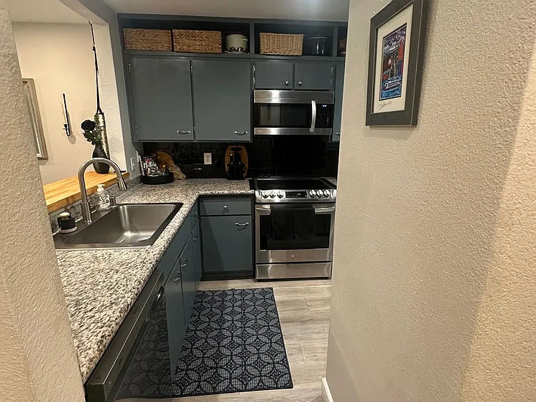 Looking into kitchen
