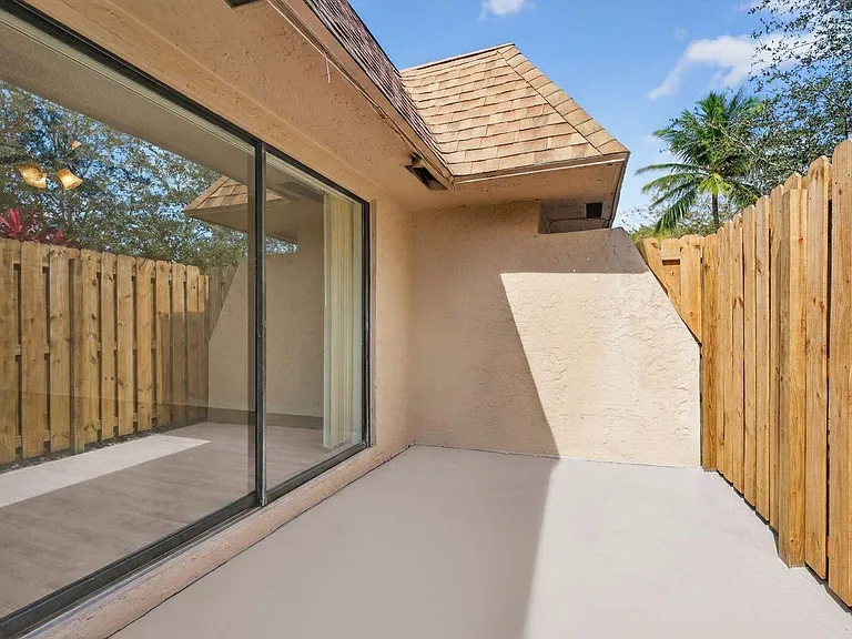 Private fenced in Patio