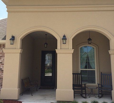 The home is located on a large corner lot....