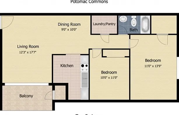 2 Bedroom 2 Bedroom
