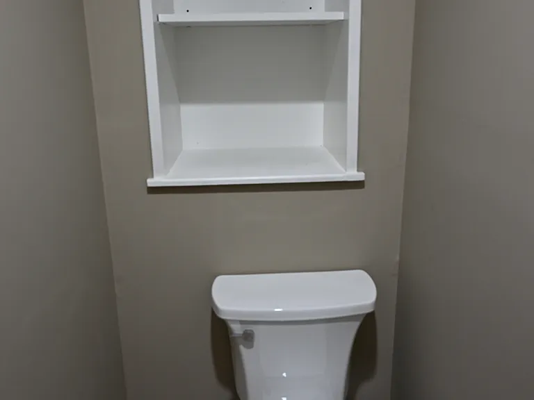 Basement half bath.