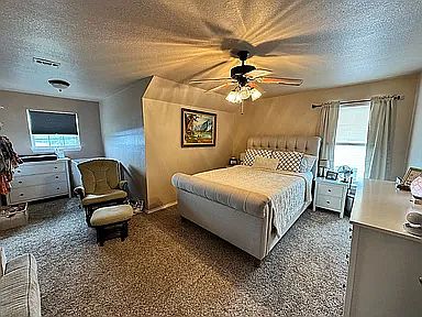 Master bedroom before new flooring