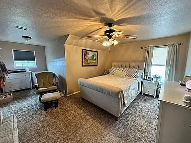 Master bedroom before new flooring