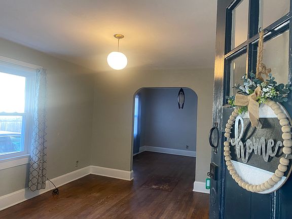 Front door into the living room