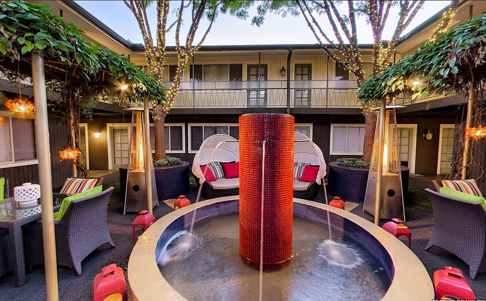 1001 Grigsby - RALEIGH CLAYTON Courtyard Night