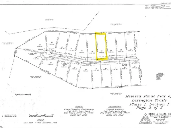 LOT 27 Saddlebrook Rd, Dry Ridge, KY 41035