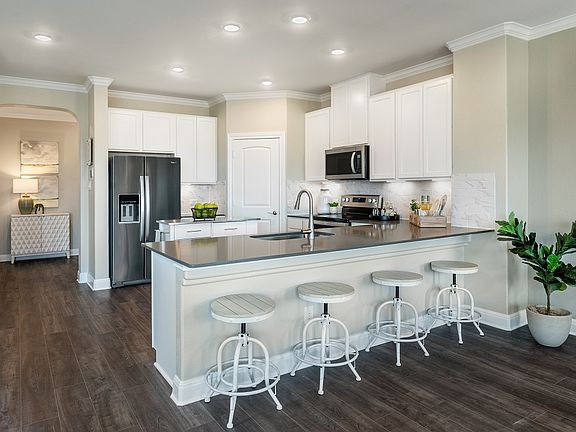 Plan 2458 Kitchen as modeled at Maple Creek