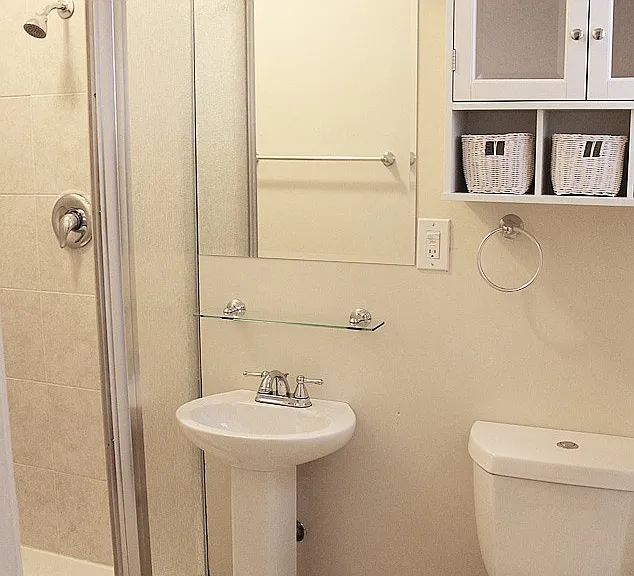 Renovated Bath with shower