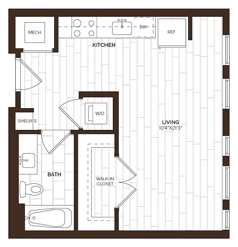 Floor plan Studio-S5