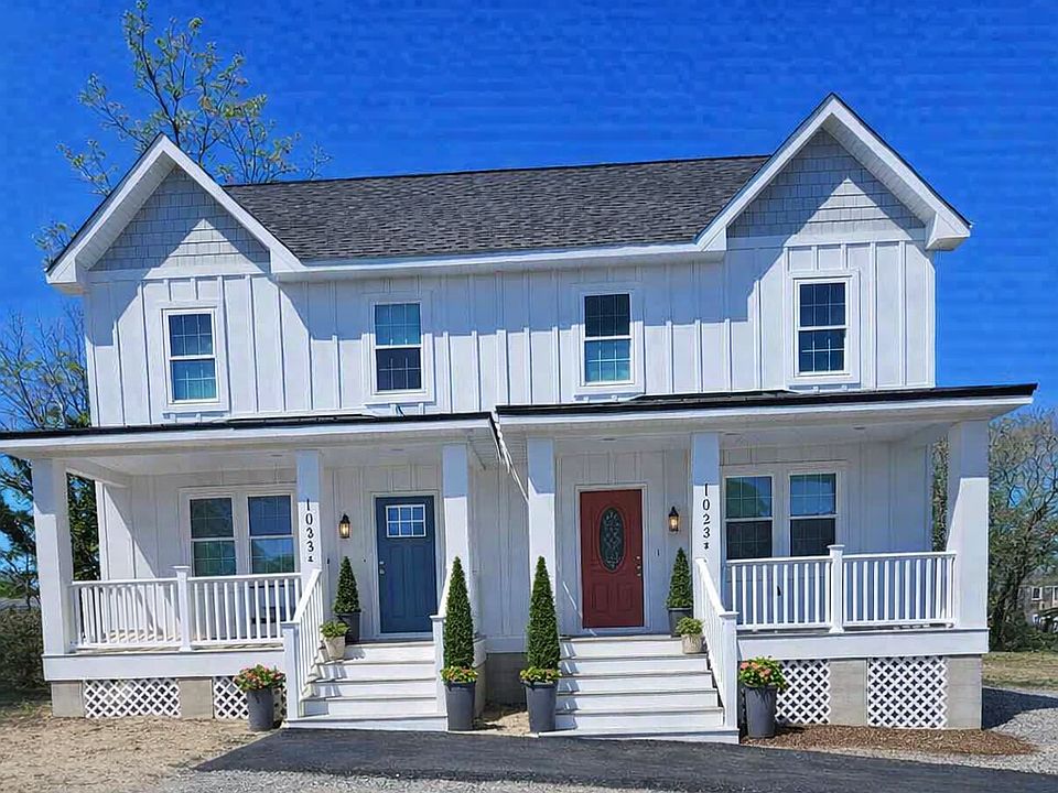 Front of home with decor