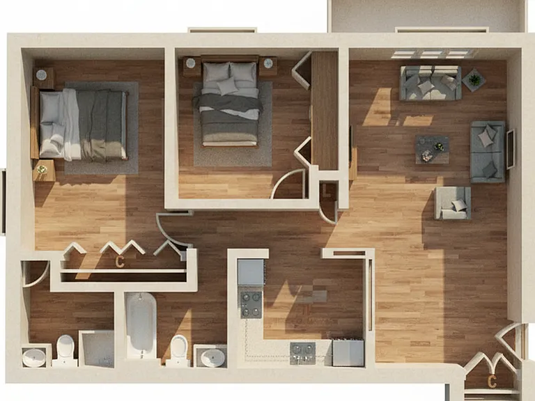 Tiberon 2x2 A B C D and E Floor Plan Tiberon 2x2 A B C D and E Floor Plan