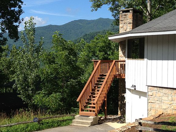 Stairs to deck and entry
