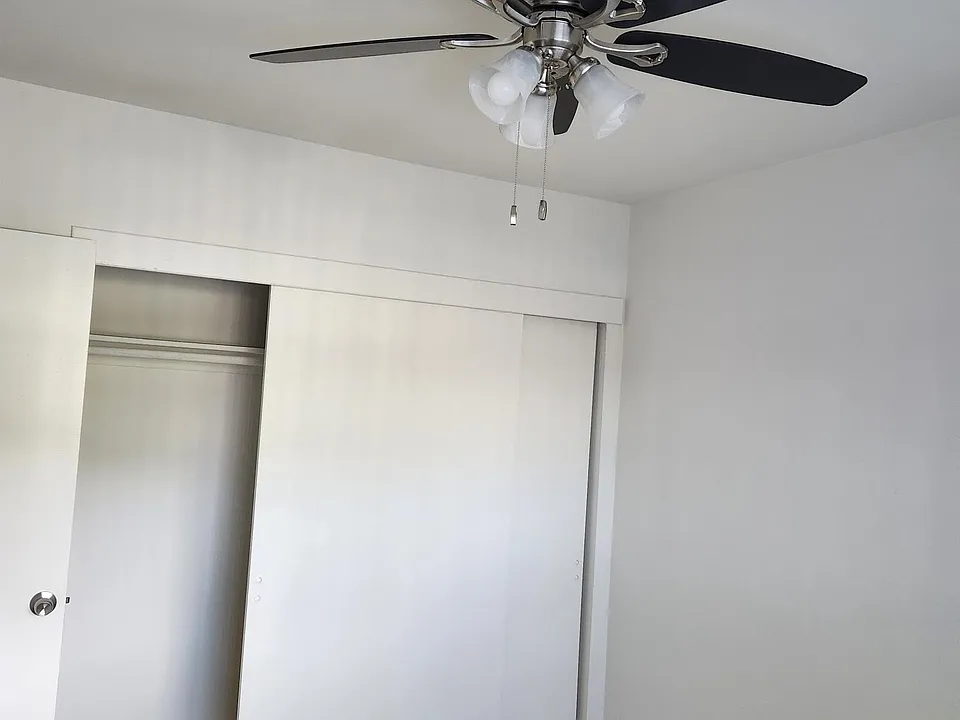 North bedroom with closet