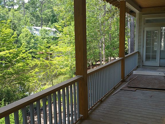 Back porch overlooking the pond