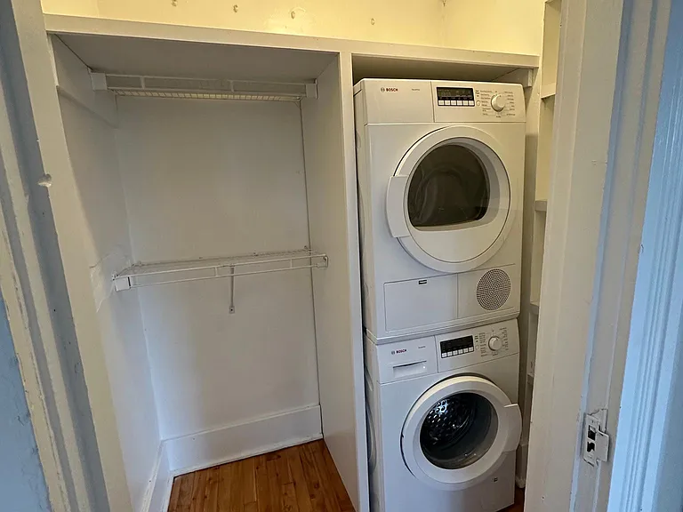 Washer and dryer in your master closet. You won't find this most places.