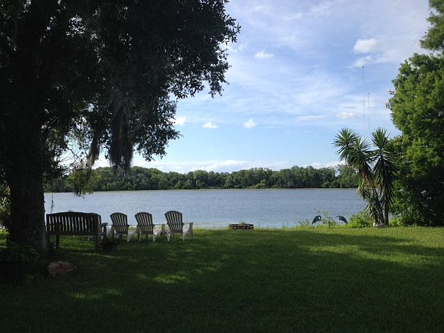 Peaceful view of the lake