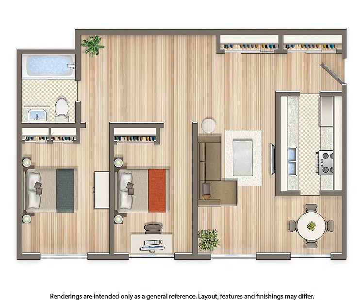 Floor plan 2 Bedroom