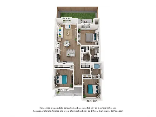 Floor plan The Carolina