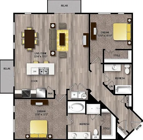 B4 floor plan The Scenic at River East