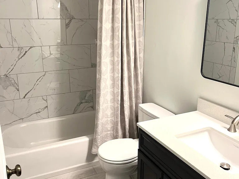 Everything in bathroom is new!