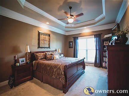 Master Bedroom w/ tray ceilings