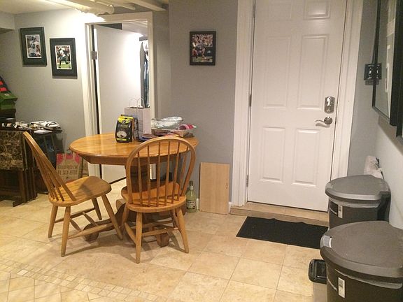 Kitchen - here you see the rear door, which leads out to the
