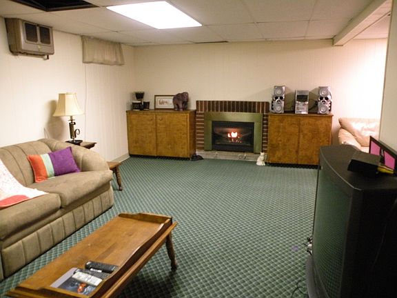 Rec-Room w/fireplace