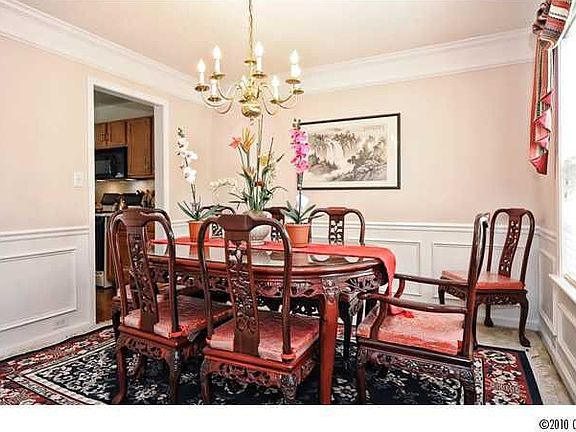 Formal Dining with crown molding,chair rail and picture molding