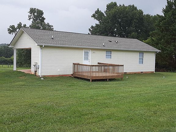 Back yard with spacious deck