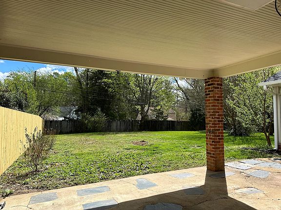 Large fenced in backyard
