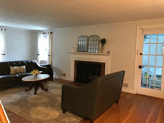 Living room with fireplace