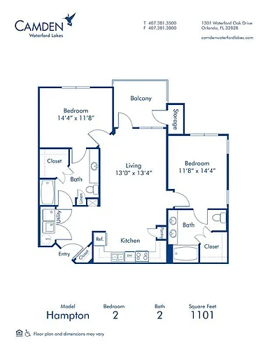 Floor plan Hampton