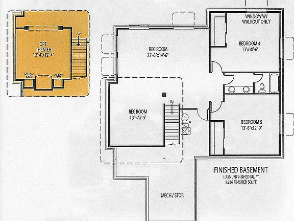 Theater Room in Basement.