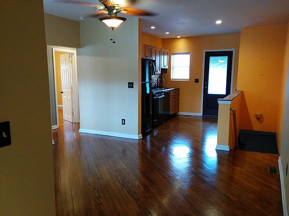 Living room into kitchen