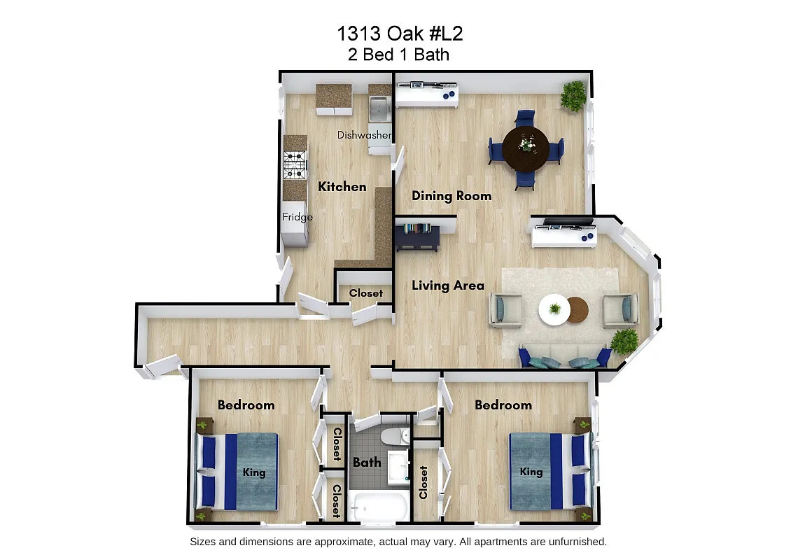 Floor plan 2 bed