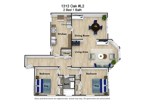Floor plan 2 bed