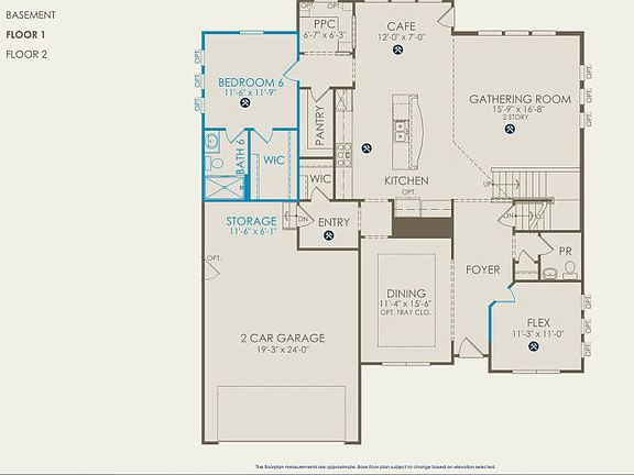 Willwood Floor Plan, Quick Move-In Home, Floor 1