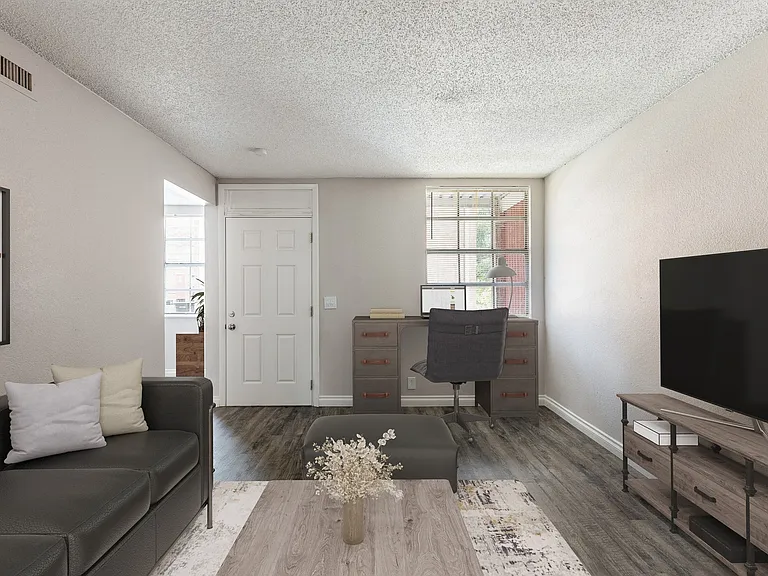 Living Room of Model Apartment