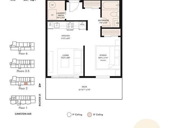 2nd image of 660 N Cawston Ave #204