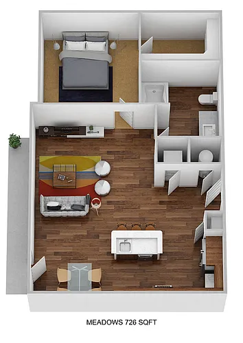 Floor plan A1D-M