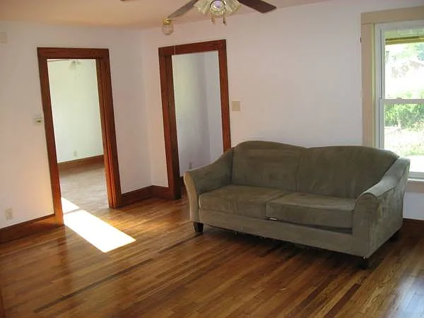 west end of living opposite fireplace