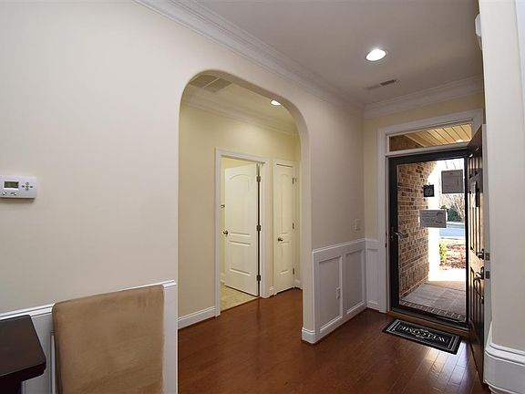 Foyer with wainscoting