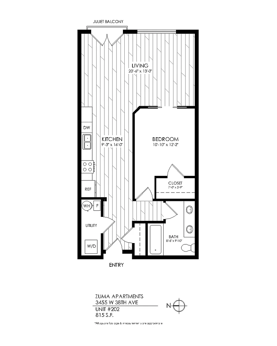 Floor plan 1 Bedroom