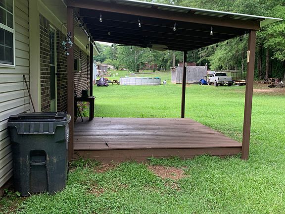 Deck with lights ceiling fan
