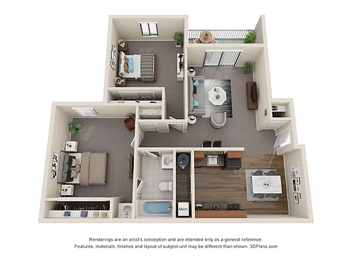 Floor plan The Drake (Renovated)