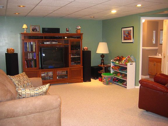 Refinished Basement and half bath