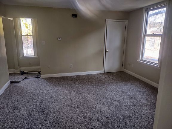 living room with closet