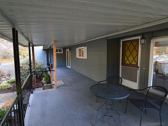 Generous covered view deck